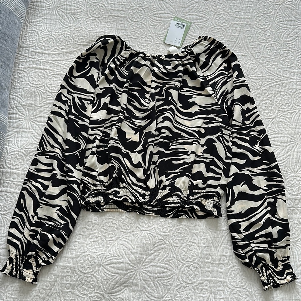 H&M Animal Print Blouse